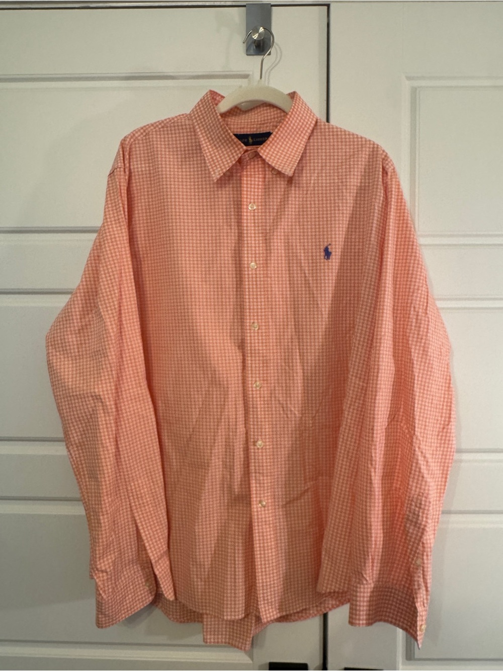 Polo by Ralph Lauren Orange Gingham Button-down Shirt - XL